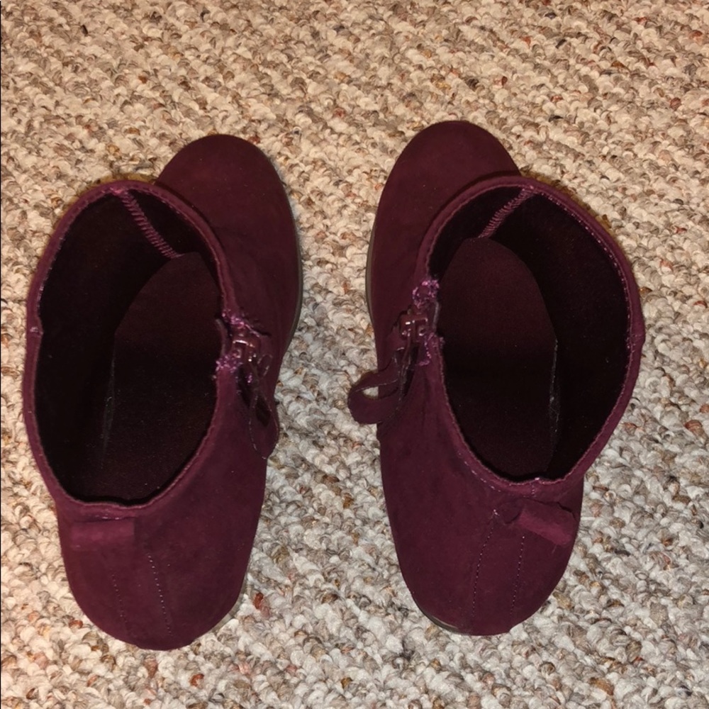 Booties, maroon - Picture 4 of 4
